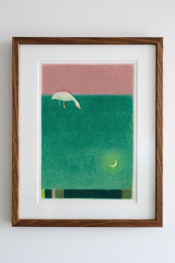 Pink, Teal & Crescent