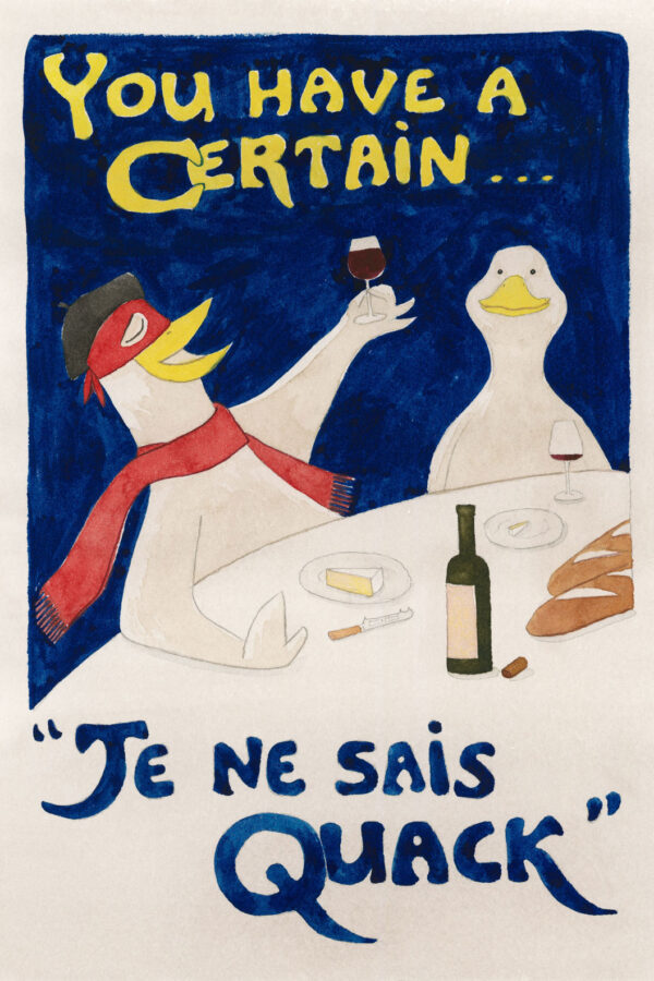 Je Ne Sais Quack – Limited Edition Art Print