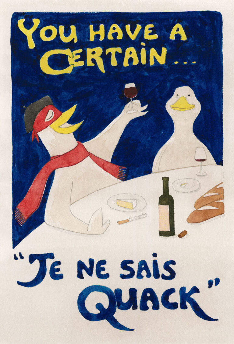 Je Ne Sais Quack – Limited Edition Art Print